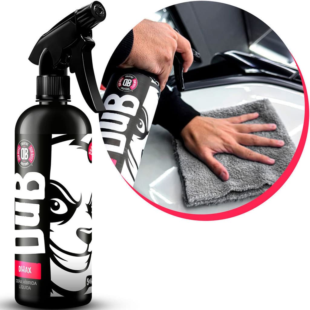 Dub Boyz D-Wax Cera liquida Hibrida Automotiva Spray Carnaúba Proteção Brilho 500ML