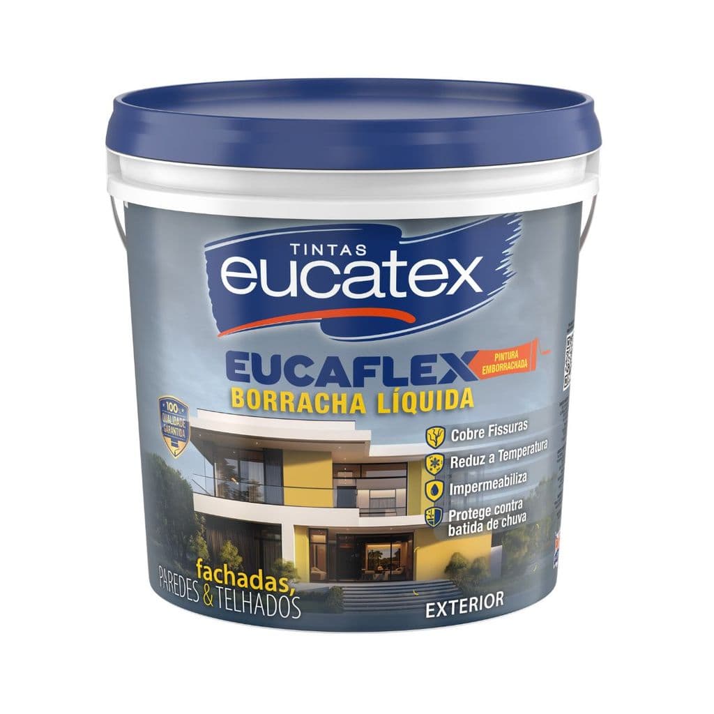 Tinta Emborrachada Eucaflex Borracha Líquida 4kg
