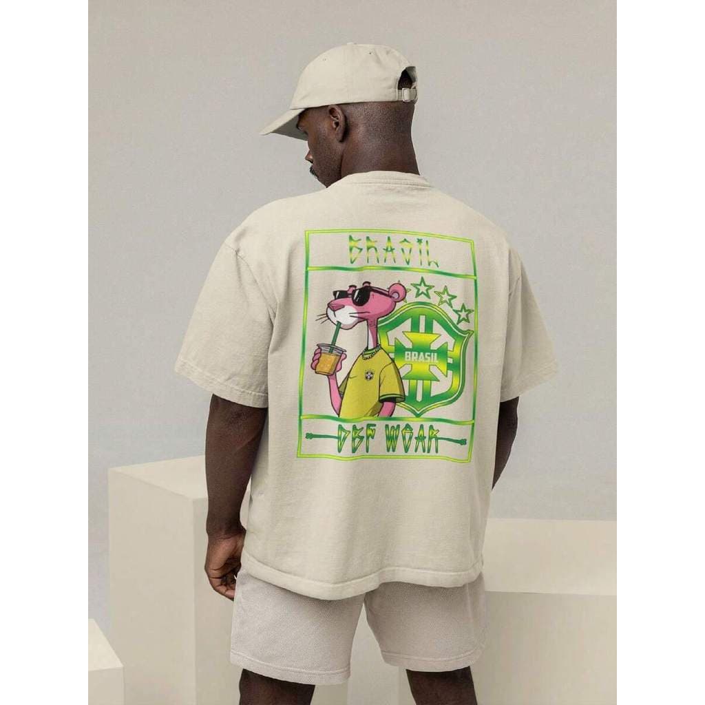 Camiseta Oversized Masculina Pantera Streetwear Unissex Blusão 100% Algodão