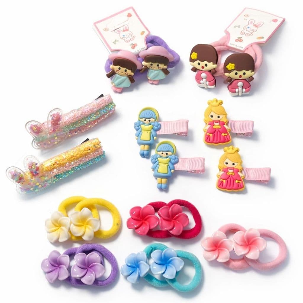 Kit 20 Acessórios Cabelo Infantil Menina Xuxinhas Presilhas Coloridas