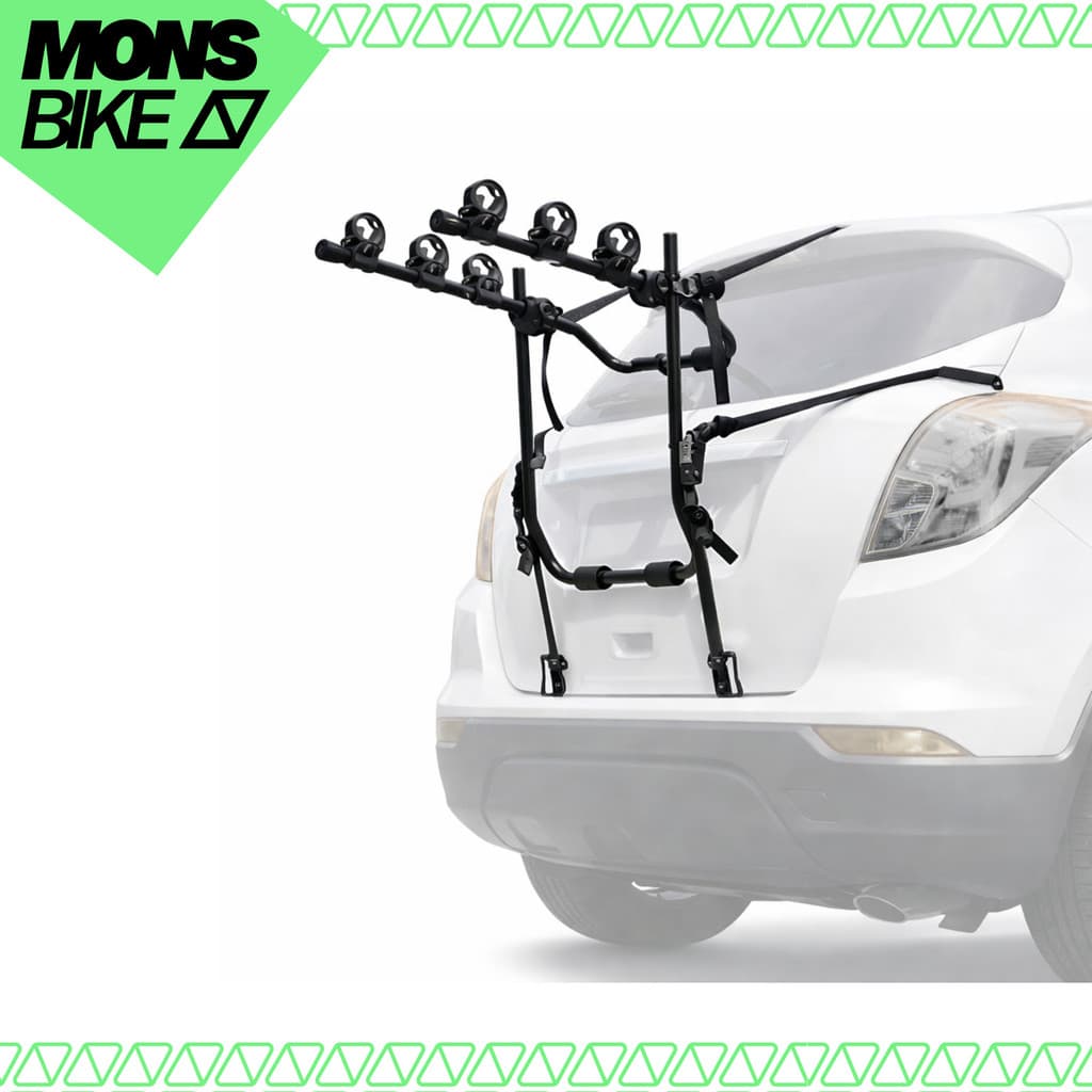 Suporte Transbike De Porta Malas Refactor Para 3 Bicicletas Universal Hatch Sedan SUV MTB E Speed