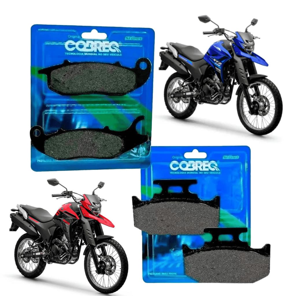 Pastilha Freio Dianteira + Traseira XTZ 250 Lander 2016 2017 2018 2019 2020 2021 2022 2023 2024