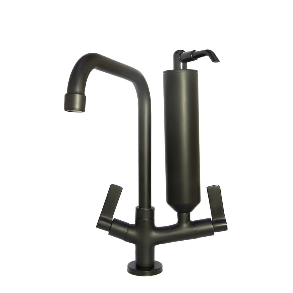 Torneira Filtro Mesa Cozinha e Copo 100% Metal Black Preto