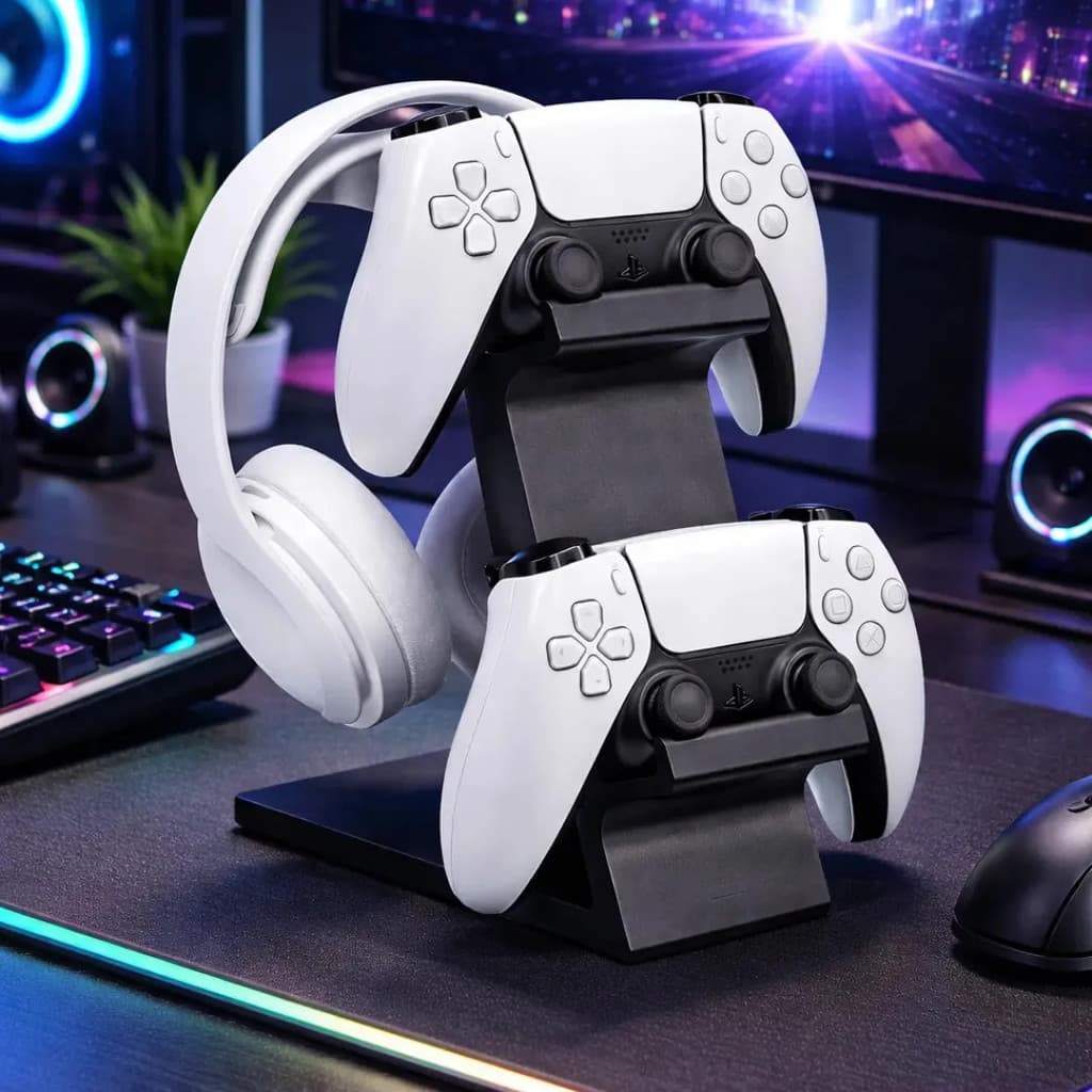 Suporte Porta Controle Videogame Gamer Ps4 Xbox Ps5 Ps3 Pc