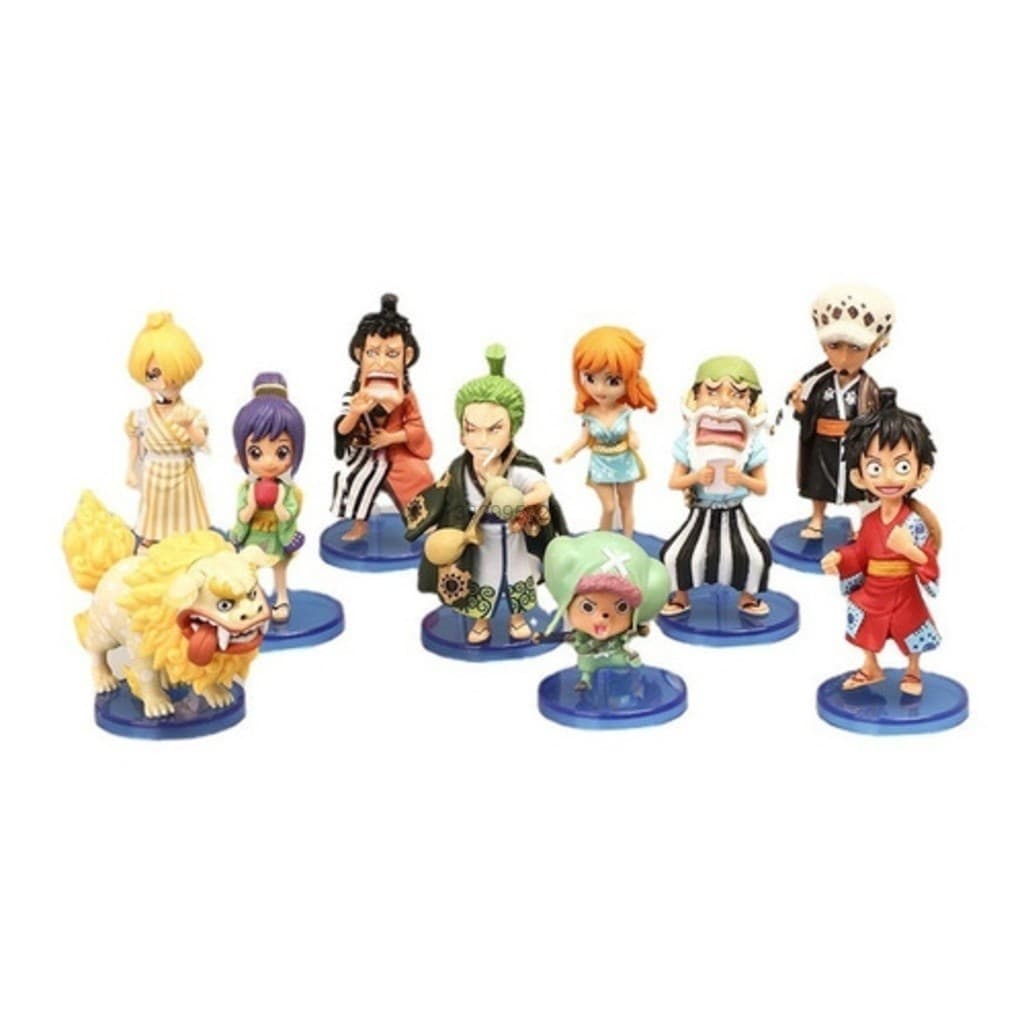 Kit Com Brinquedo 10pcs Bonecos One Piece Pvc Promoção