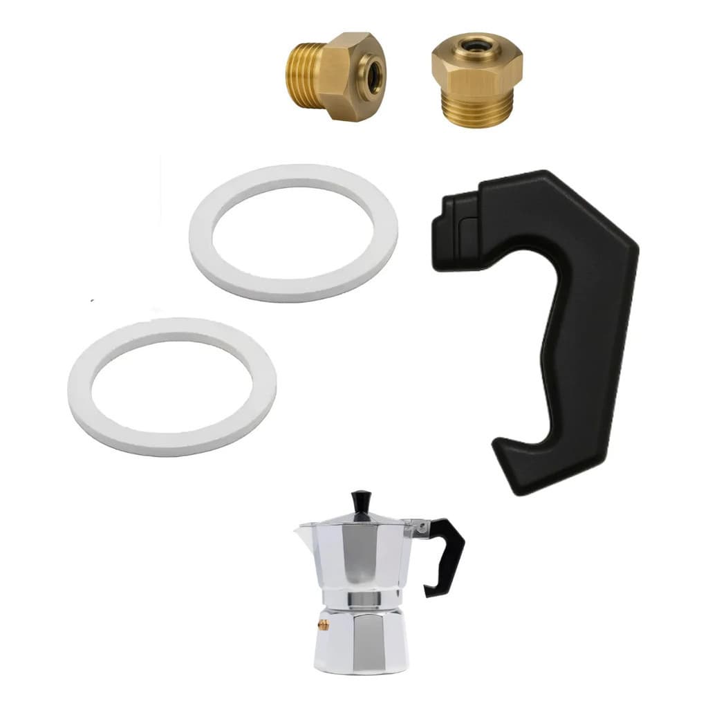 Kit 3 Peças Reposição P/ Cafeteira Italiana 6 Xícaras