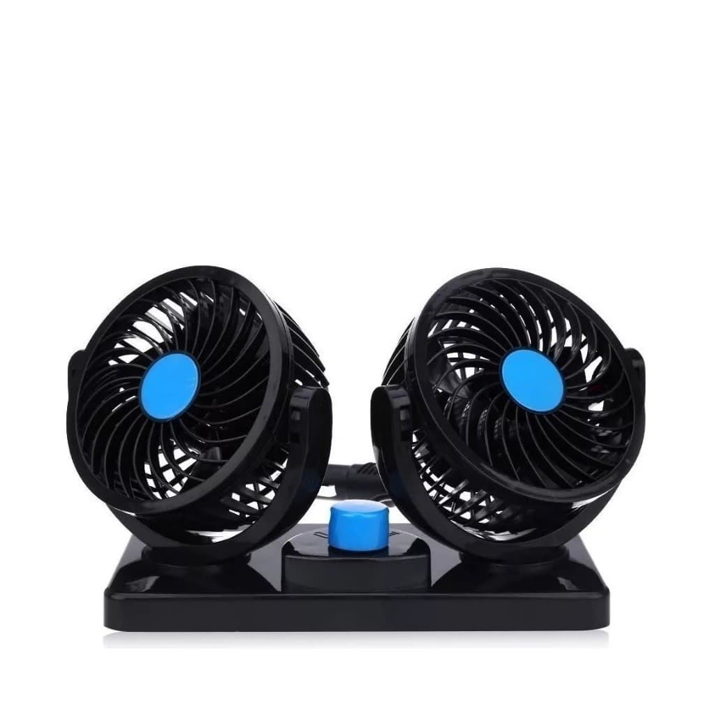 Ventilador Automotivo Duplo Com Ajuste Para Carro Caminhão Van Automoveis 12v LS-922