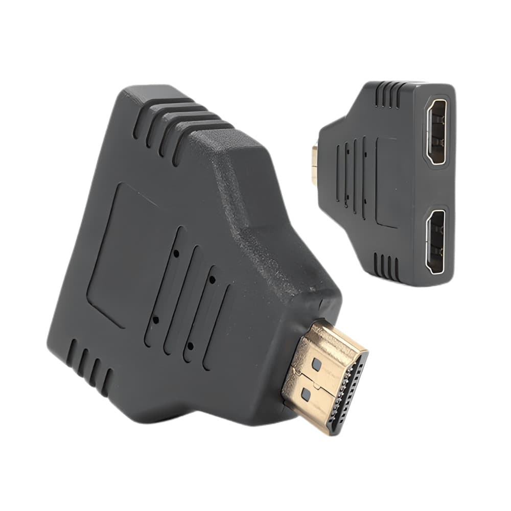 Adaptador HDMI Splitter H'maston MU30 1 Macho para 2 Fêmeas 4K Dolby True HD