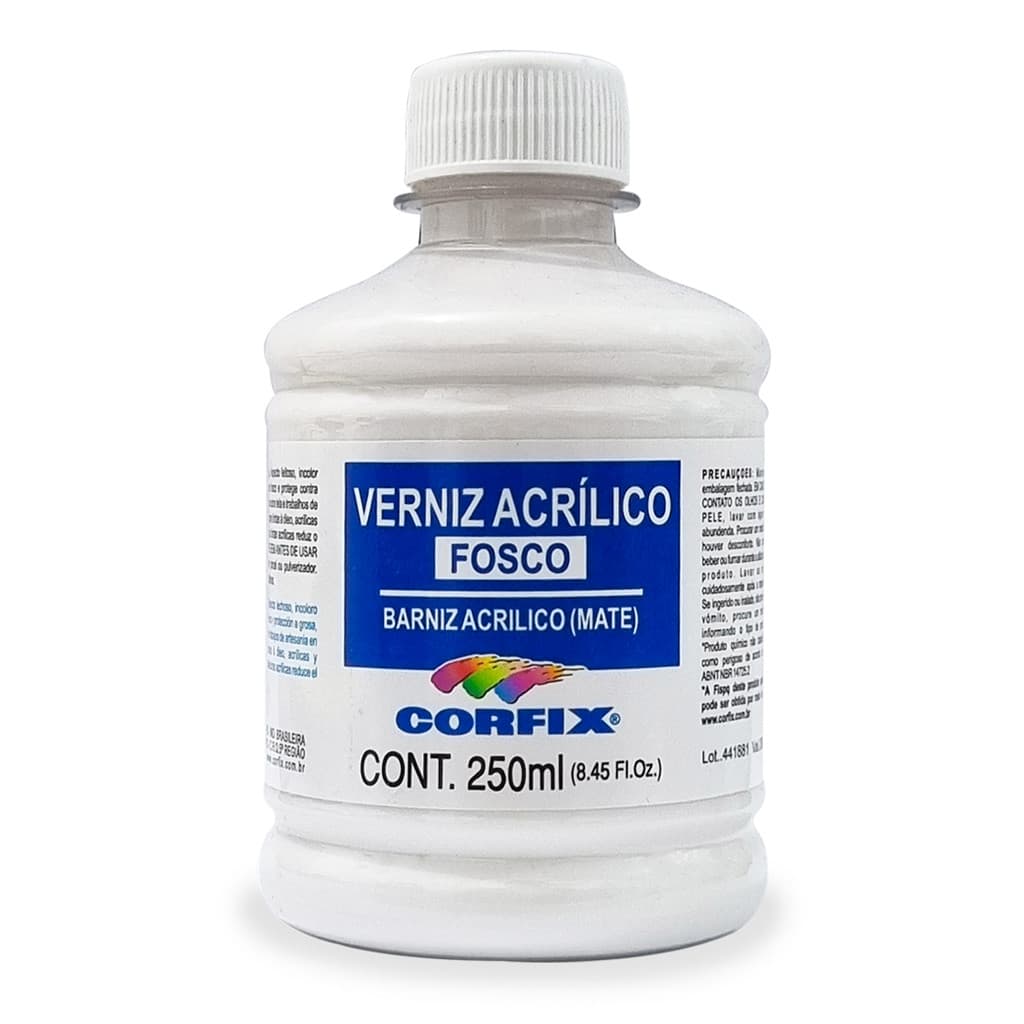 Verniz Acrílico Fosco 250ml Corfix - 41002