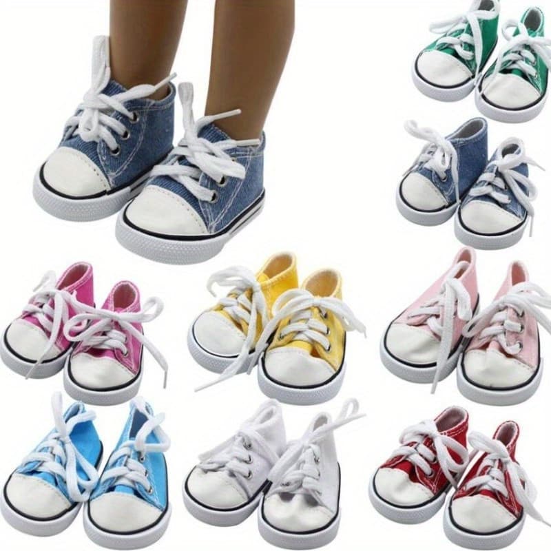 Sapatos de boneca estilo americano de 7cm, sapatos de boneca de 17 polegadas (43cm), acessórios para bonecas RKKZ