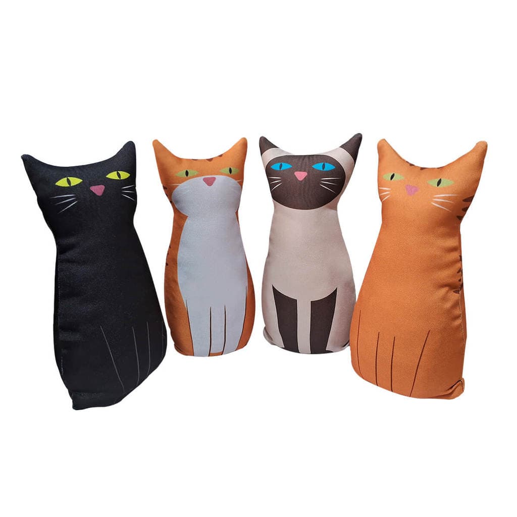 Peso de Porta Gatos Kawaii Decoração Divertida