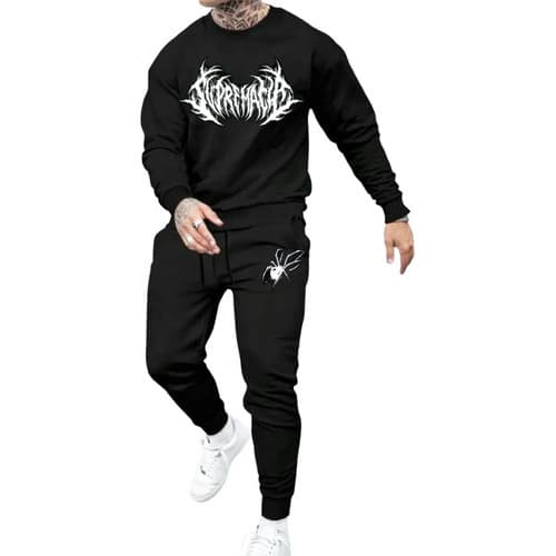 Kit Conjunto Street Moletom Careca E Calça Moletom Spider