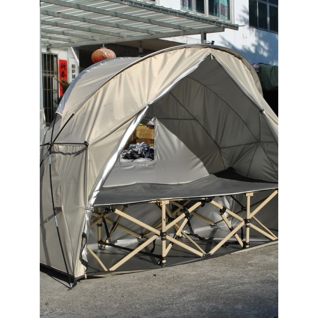 Barraca Anti-acampamento de prata revestida do pai, barraca quente de acampamento, barraca de ciclismo única