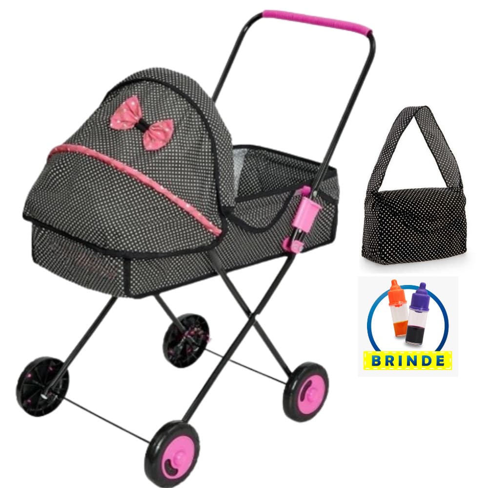 Carrinho de Boneca Menina Alive Reborn Luxo Grande bigjoy