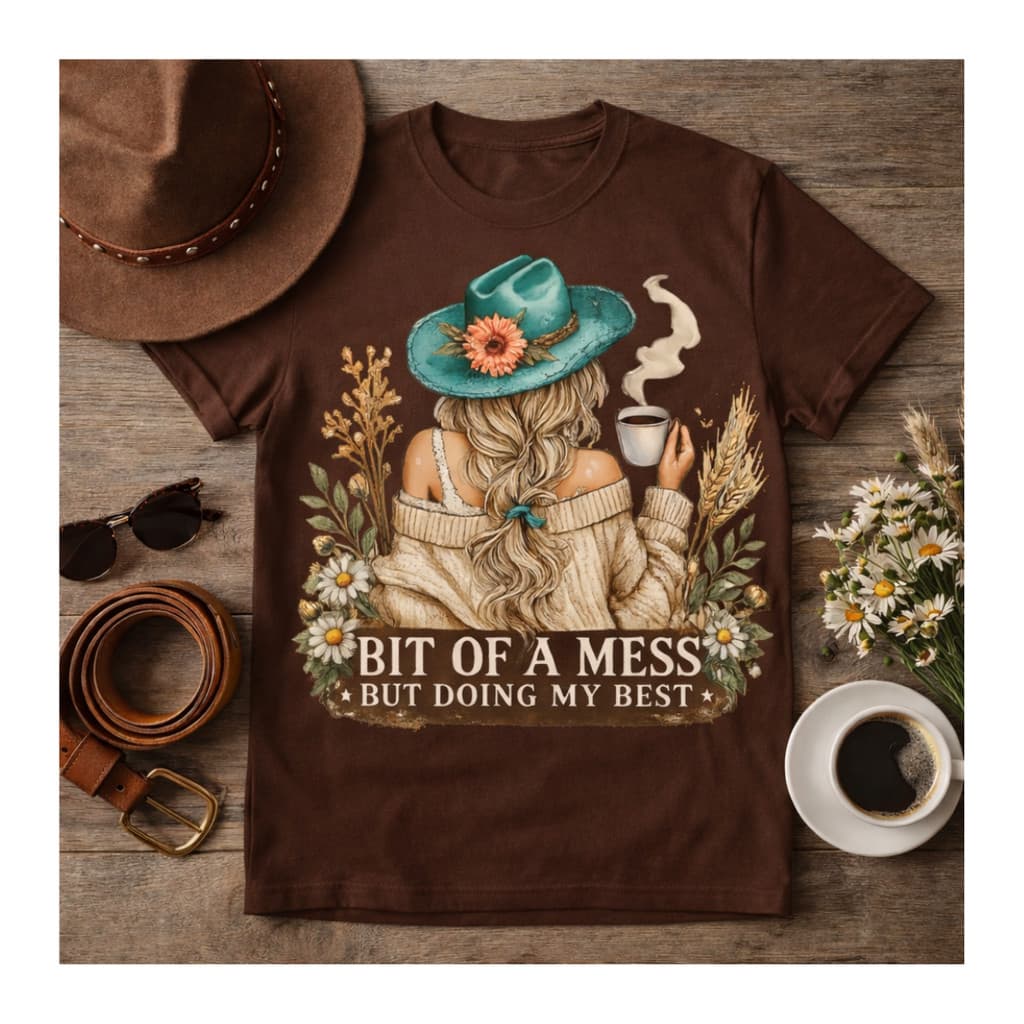 T-shirt Feminina Camiseta 100% Algodão Casual Country Com Estampa Frase Festa de Peão
