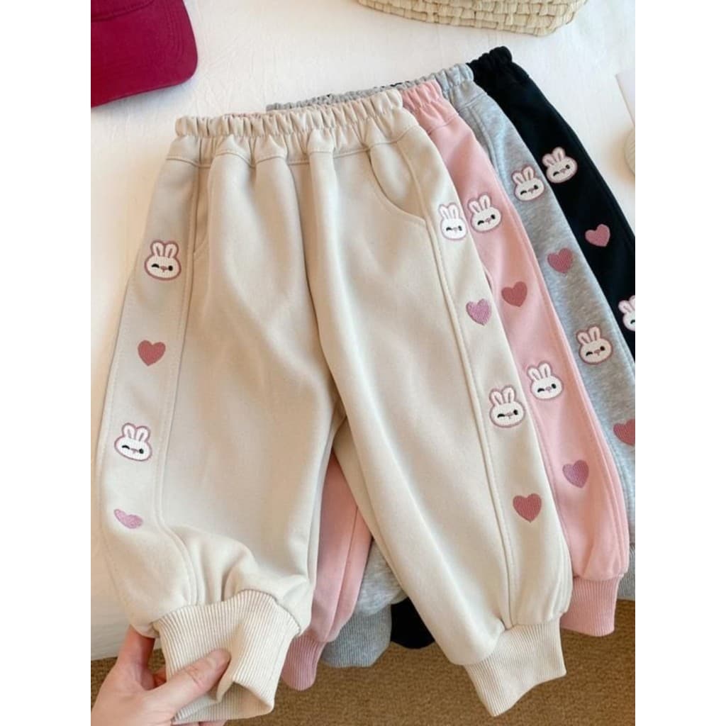 Feminino bebê dos desenhos animados Casual Sweatpants 2025 primavera outono novo estilo menina outono calças femininas c
