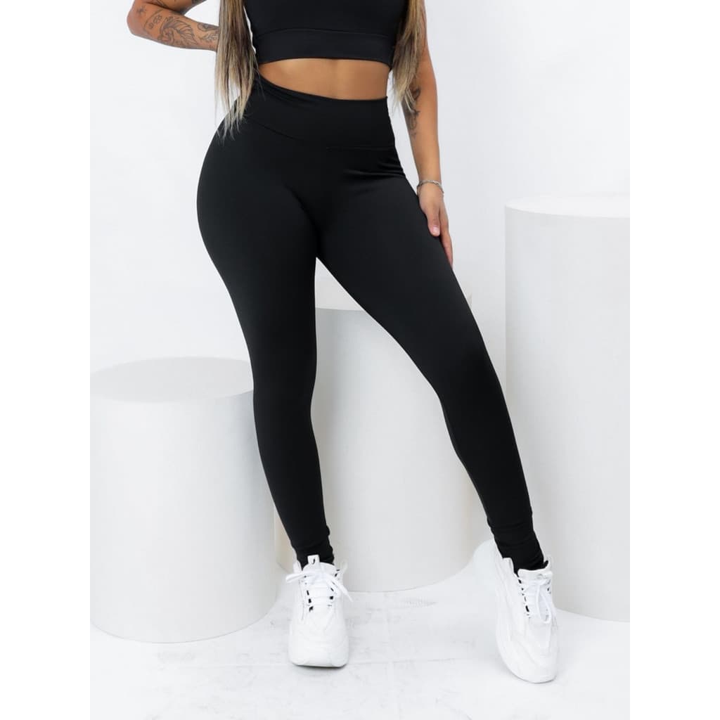 Kit 2 ou 1 Calça Legging Suplex Academia Fitness Feminina Casual P ao G3 Plus Size