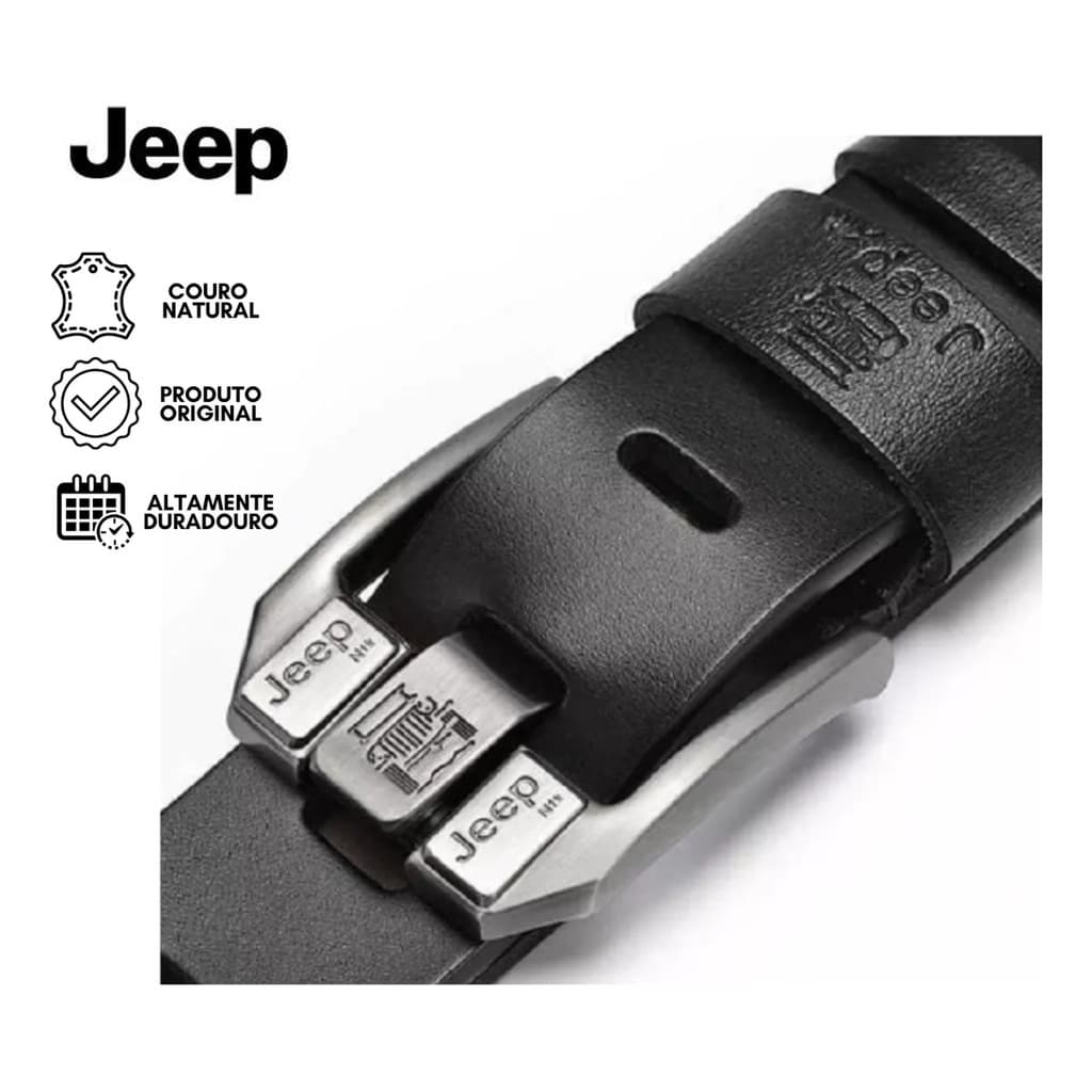 Cintos Masculino Feminina Jeep Couro Legitimo 125cm
