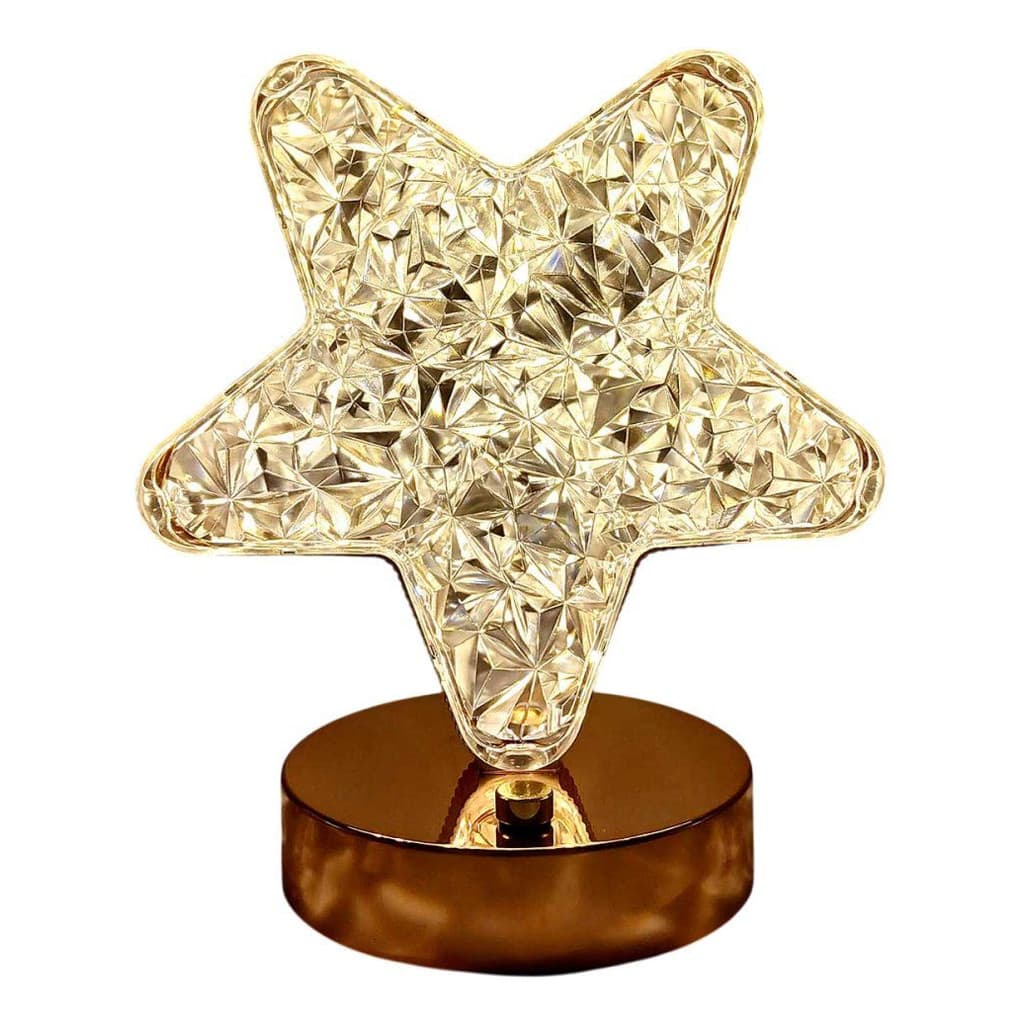 Mini Luminária Abajur Estrela Led Decorativa Usb Portátil