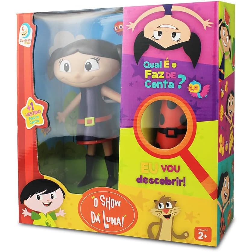 Boneca Luna Show da Luna Joaninha Personagem Desenho Infantil Brinquedo Educativo