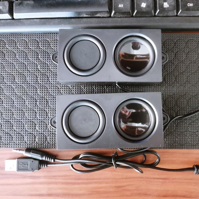 Alto-falante pegajoso para computador, alto-falante duplo, TV, Subwoofer Multi-Coal, afeta pequena conexão de mesa, áudi