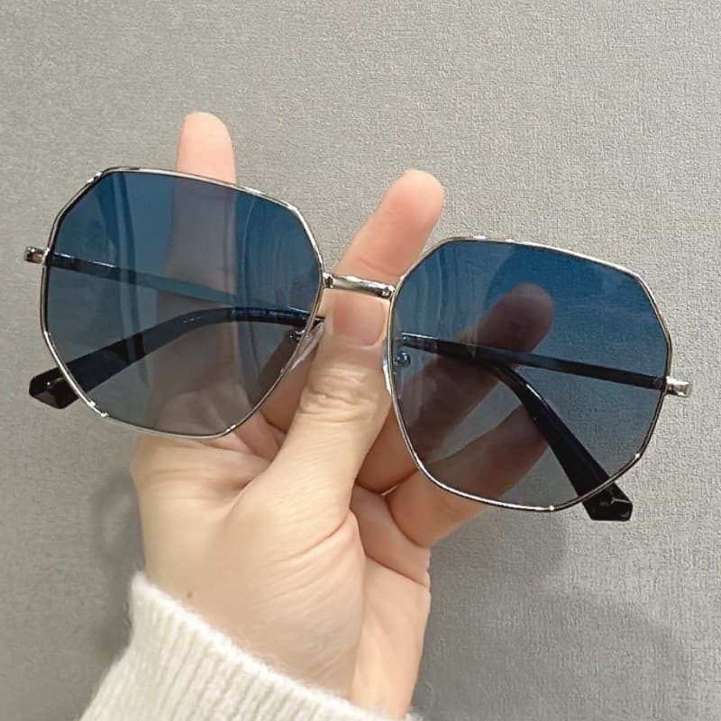 Transparente transparente azul óculos de sol estilo masculino 2025 novo estilo polarizado Metal condução pesca óculos be