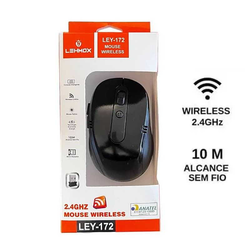 MOUSE OPTICO WIRELESS SEM FIO 2.4 GHZ