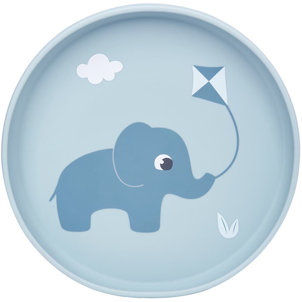 Pratinho Em Silicone Com Ventosa Cloudy Azul Buba
