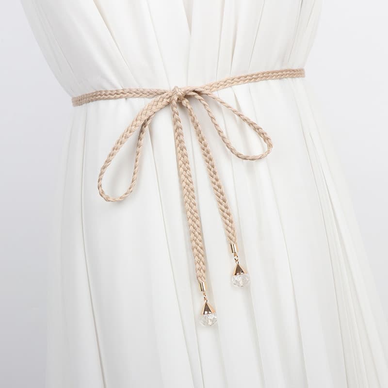 Cinto trançado acessórios femininos vestido saia jaqueta cintura estreita acessórios simples All-Match decorativo pequen