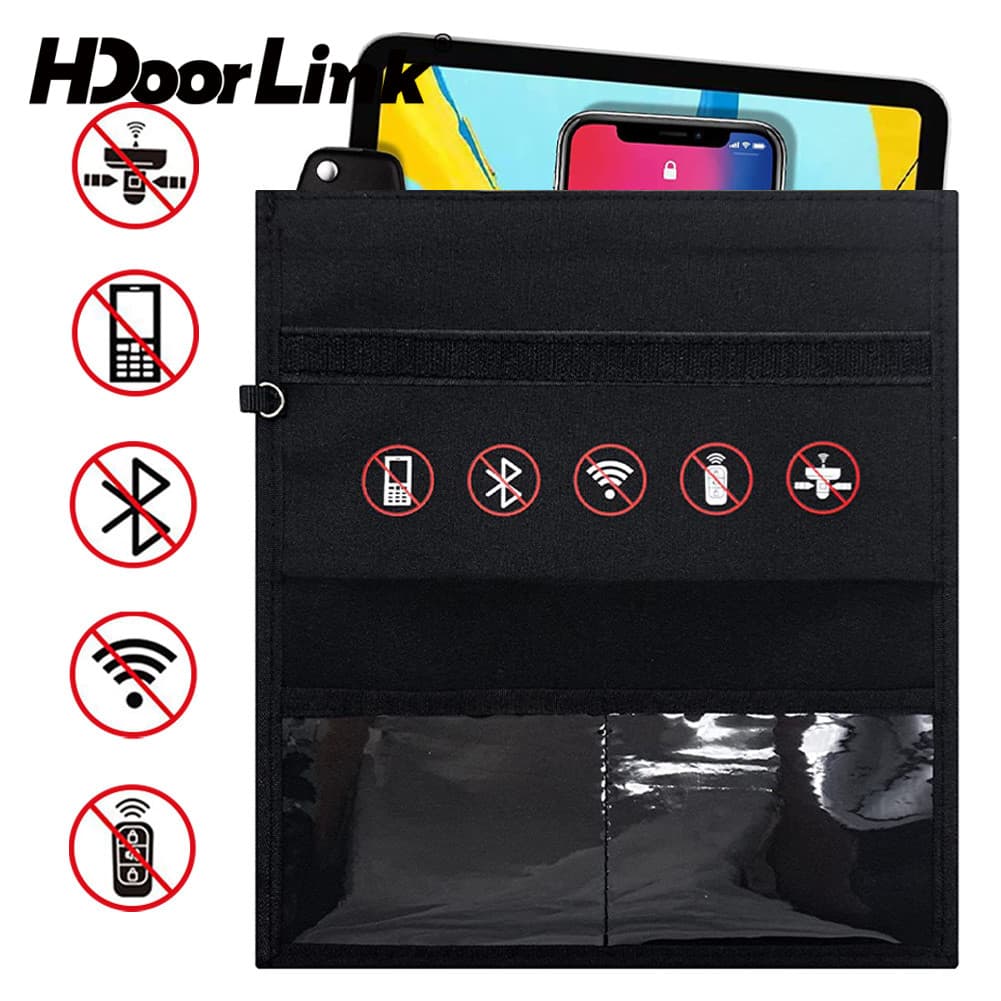 HdoorLink Bolsa De Bloqueio De Sinal Para Celular Blindagem Anti-Radiação Gaiola Faraday Armazenamento De Proteção Contr