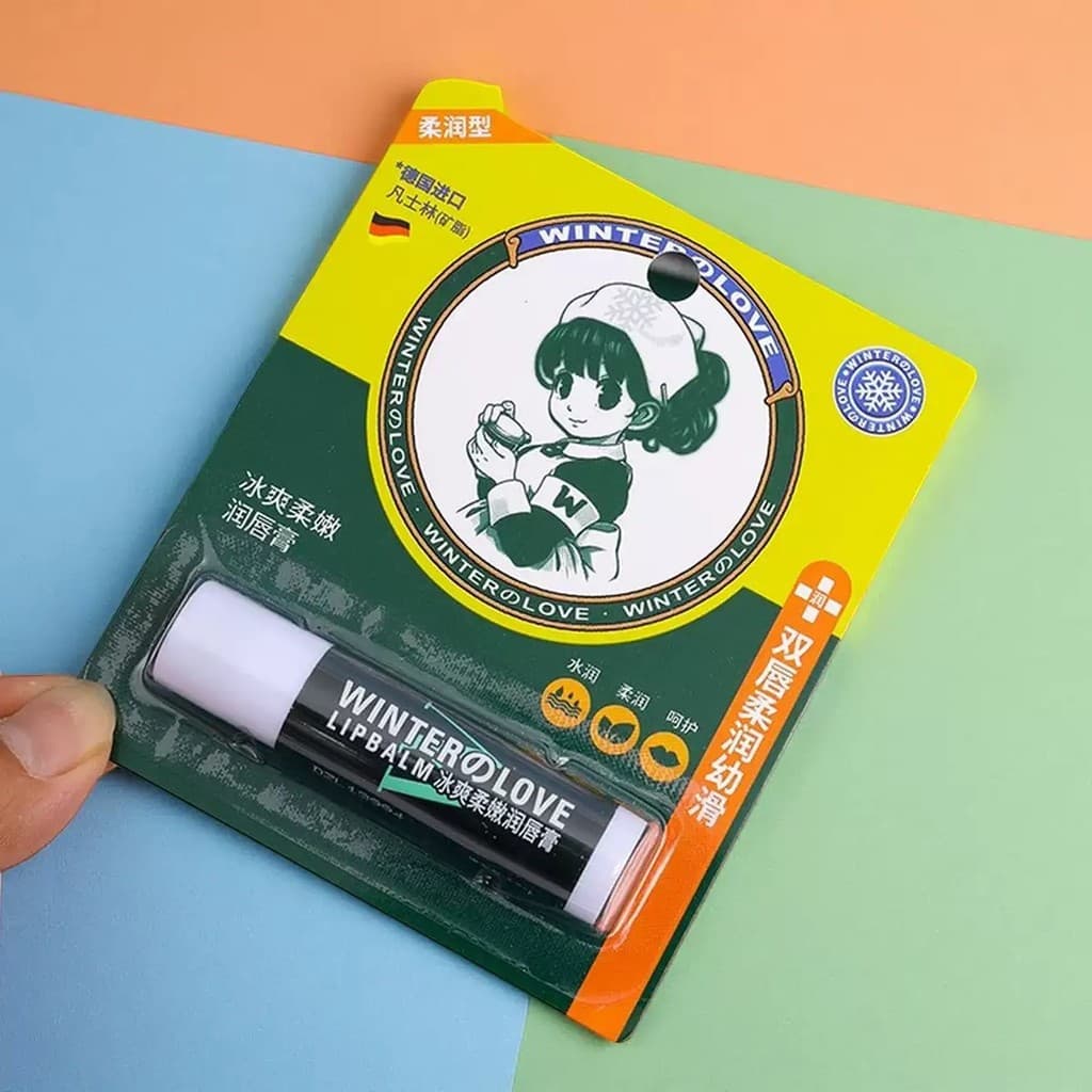 Inverno amor gelado macio macio bálsamo labial 4.8g macio delicado refrescante não gorduroso aliviar lábios secos hidrat