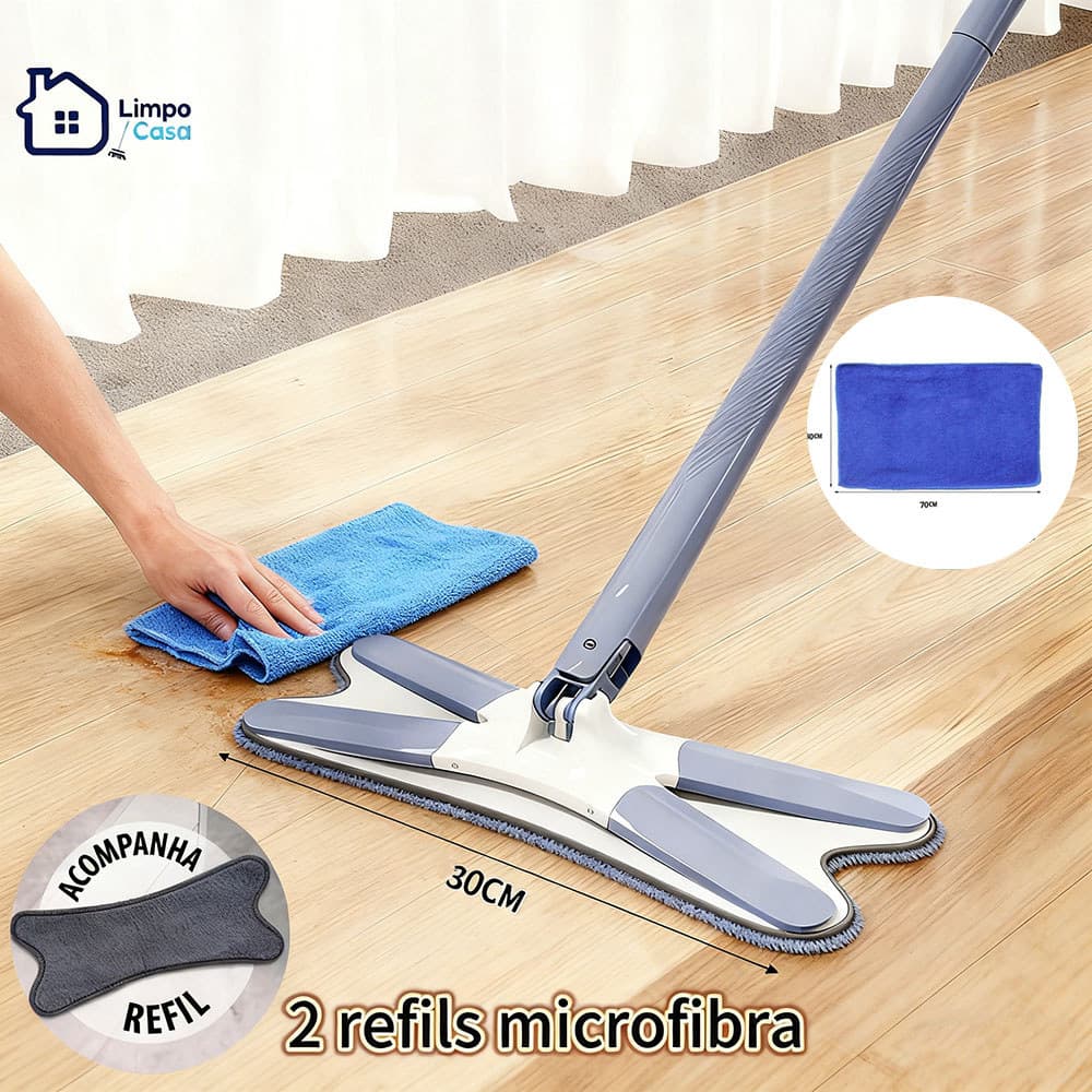 Multiuso Twist esfregão giratório + balde Conjunto,2 refils de microfibra(laváveis ​​na máquina).