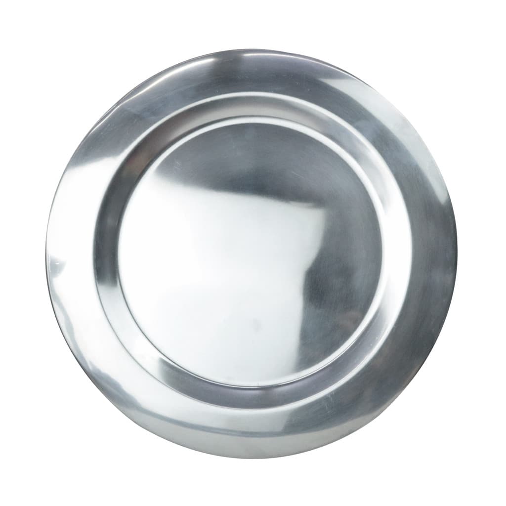 Kit com 4 sousplats de inox 32cm