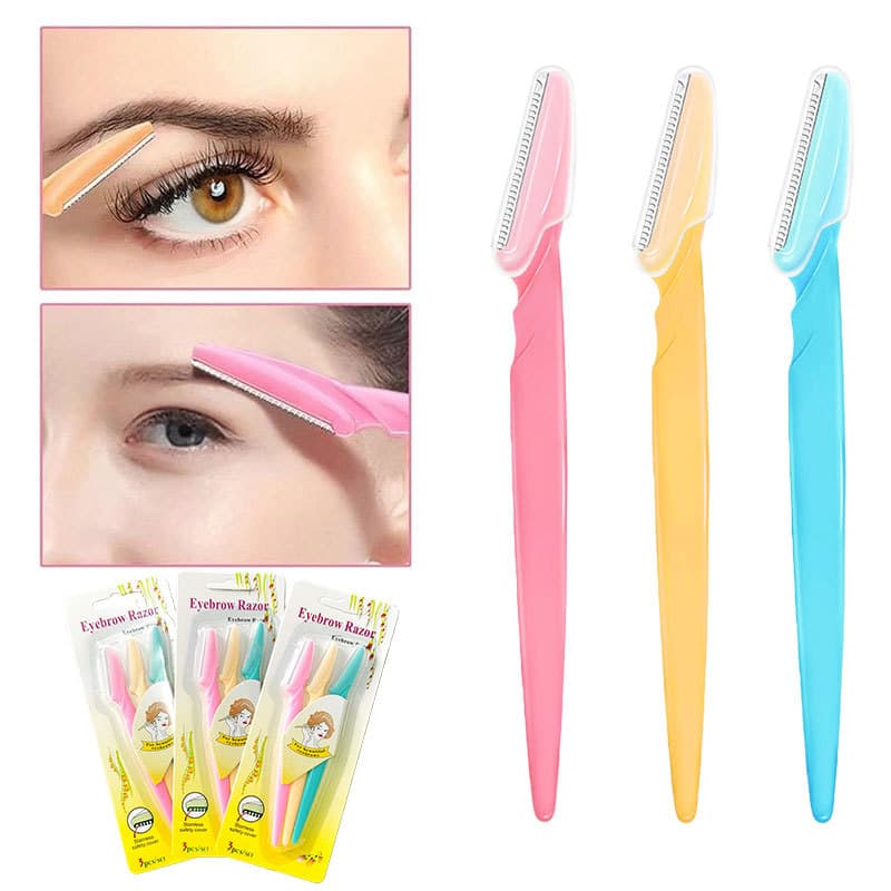 Kit 3/6/12/18 Lâmina Sobrancelha e Rosto Navalha Navalhete para Depilação Facial sobrancelhas buço e axila