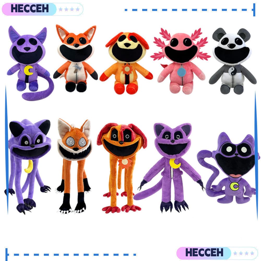 HECCEH1 Cartoon Stuffed Toy, Gato 30cm Brinquedos De Pelúcia, Bonito Critters Sorridente Urso Coelho Animal Bonecas Cria
