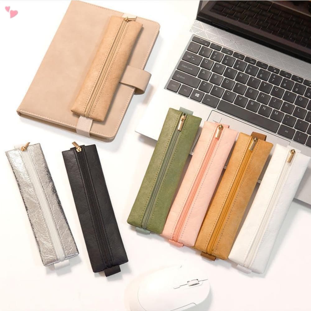 Suporte De Caneta Com Faixa Elástica Ajustável Para Notebook , Bolsa De Papel DuPont Diário , Planejador E Livro Lápis R