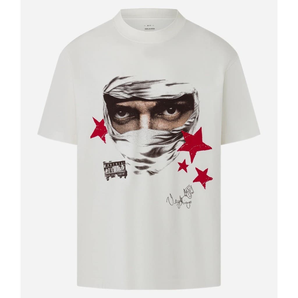 Camiseta Coleção Veigh Frase Estampada Graphic Tees Branca