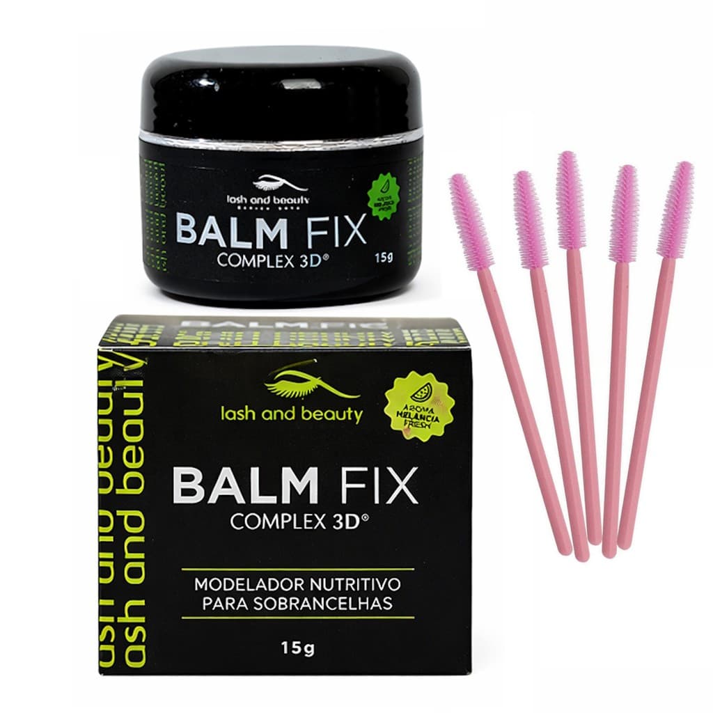 Balm Fix Cera Modeladora para Sobrancelhas Lash and Beauty Brow Lamination 15g Profissional