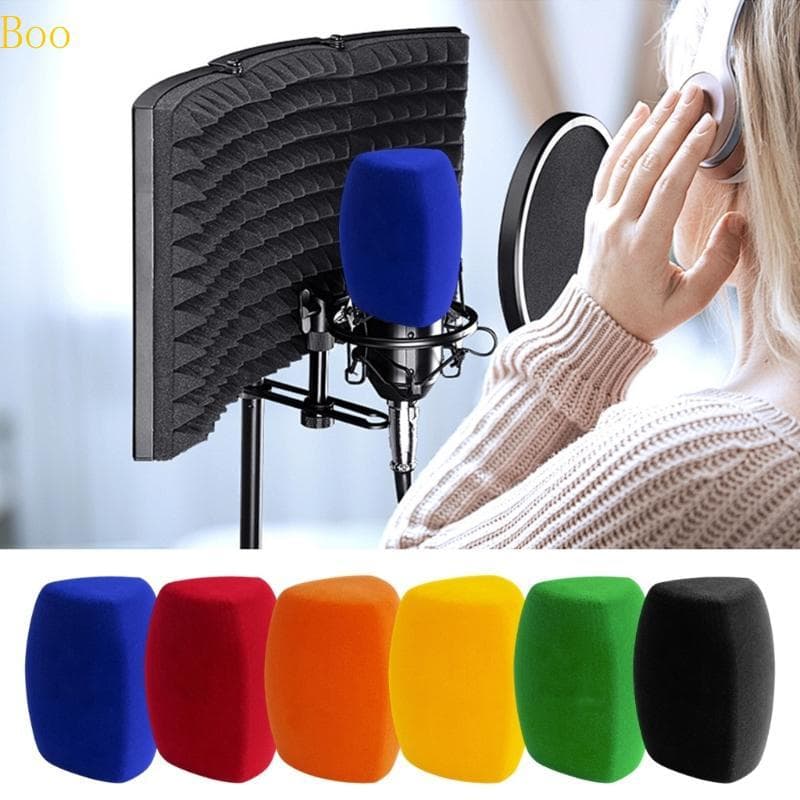 Boo Microfones Triangulares Esponjas Protetores Estúdio Gravação Amortecedor