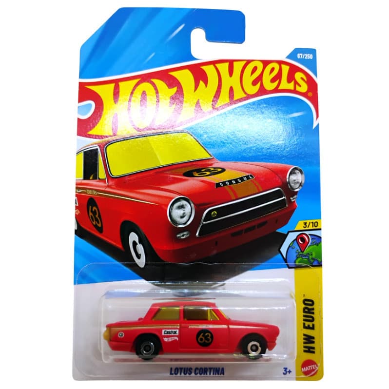 Carrinho Lotus Cortina - HW Euro miniatura hot wheels