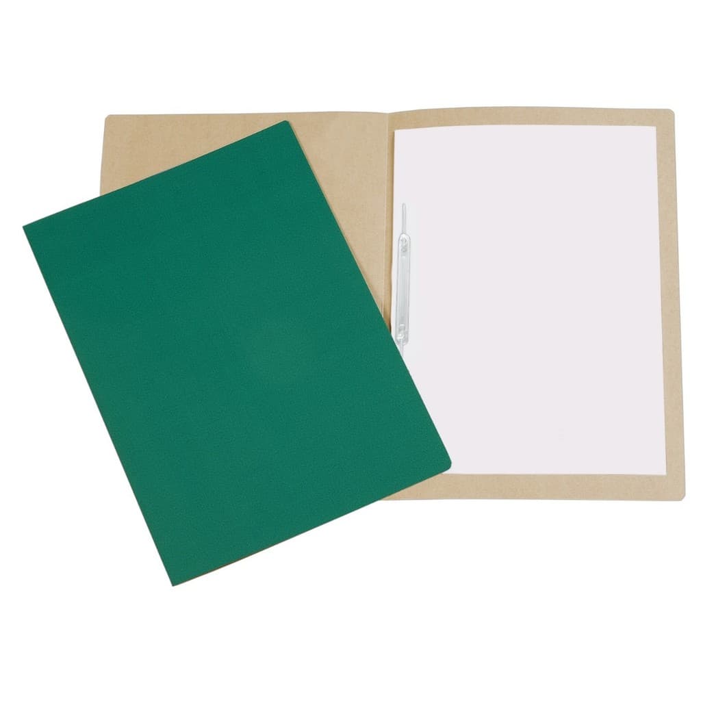 20 Pasta Papelao C/FERRAGEM Verde Grampo Trilho
