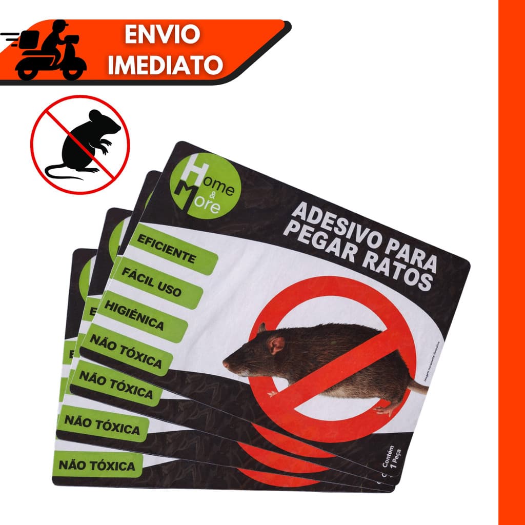Kit 5/10/20 Unidades Cola Pega Pragas Forte Alta Fixação Profissional Multiuso
