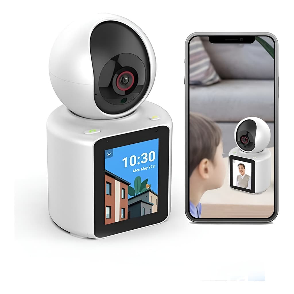 Babá Eletrônica WiFi Câmera 360° Visão Noturna Colorida Vídeo Chamada Bidirecional Casa