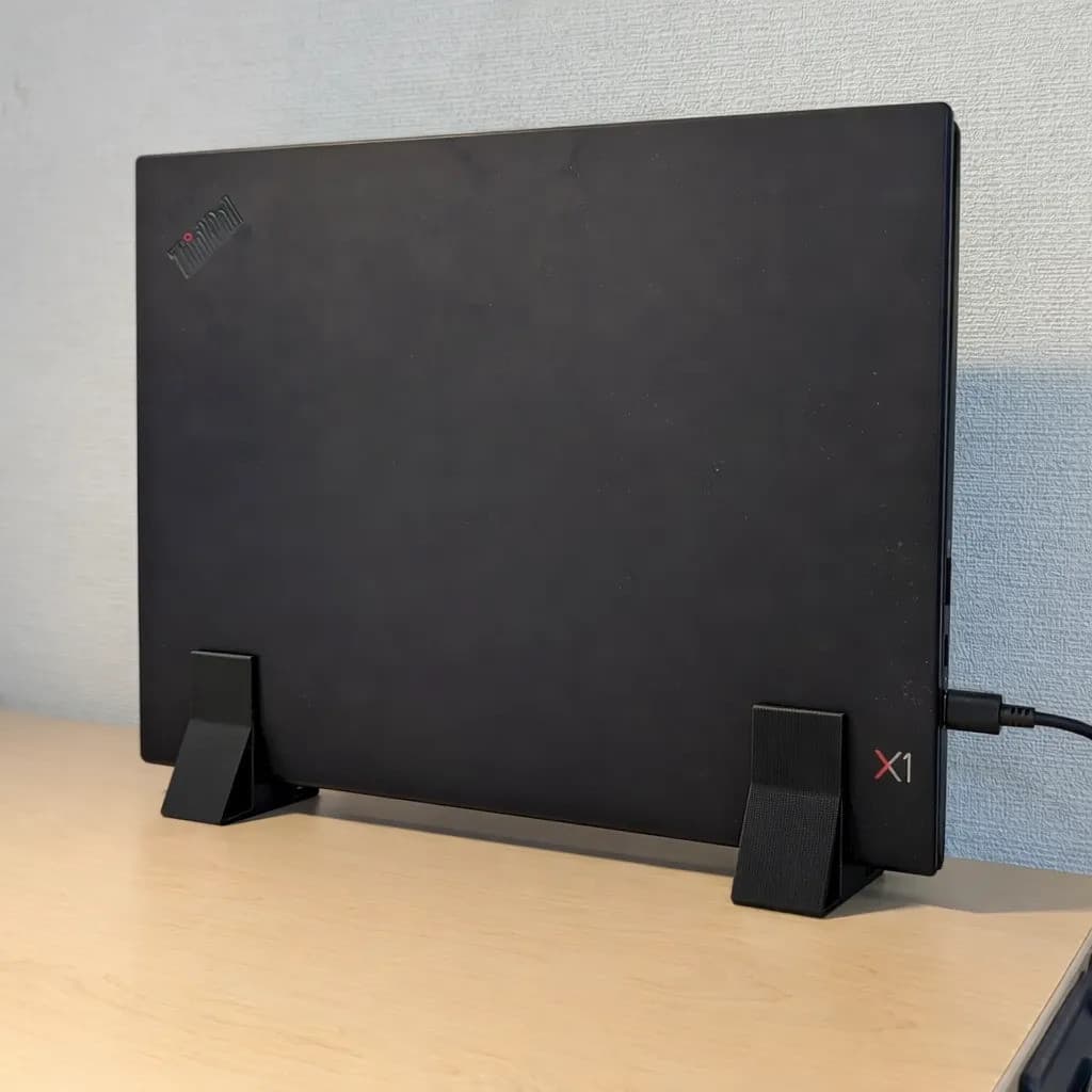 Suporte Notebook Vertical Fechado Organizador de Mesa Base Estável Home Office