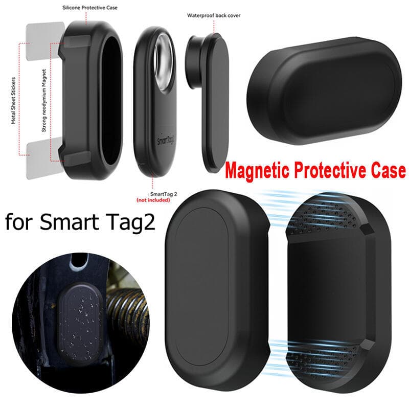 Capa Protetora Magnética Para Samsung Smart Tag 2 , À Prova D'água , Suporte Magnético E Adesivo 3M