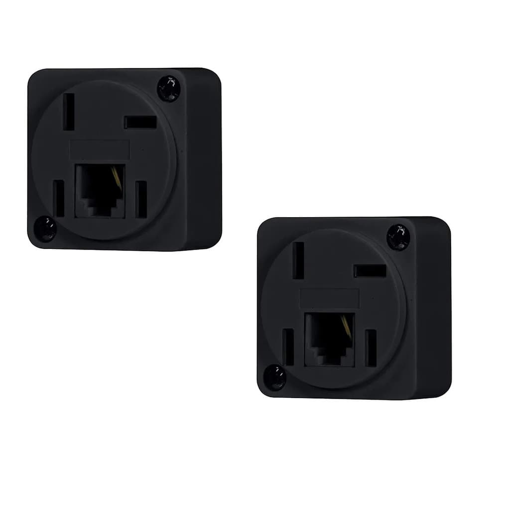 Kit com 2 Tomadas Interfone Modular Interna Modular Rj11 2 Fios