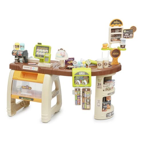 Brinquedo  Mercadinho Infantil Com Luz E Som 52 Peças Menino Menina
