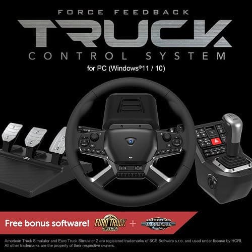 Volante Gamer Force Feedback Truck Hori Hpc-044u Preto