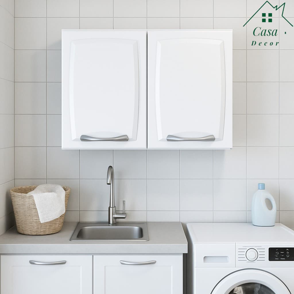 Armário 2 Portas Multiuso Lavanderia Aéreo Itatiaia Aço New Premium Design Clássico e Funcionalidade