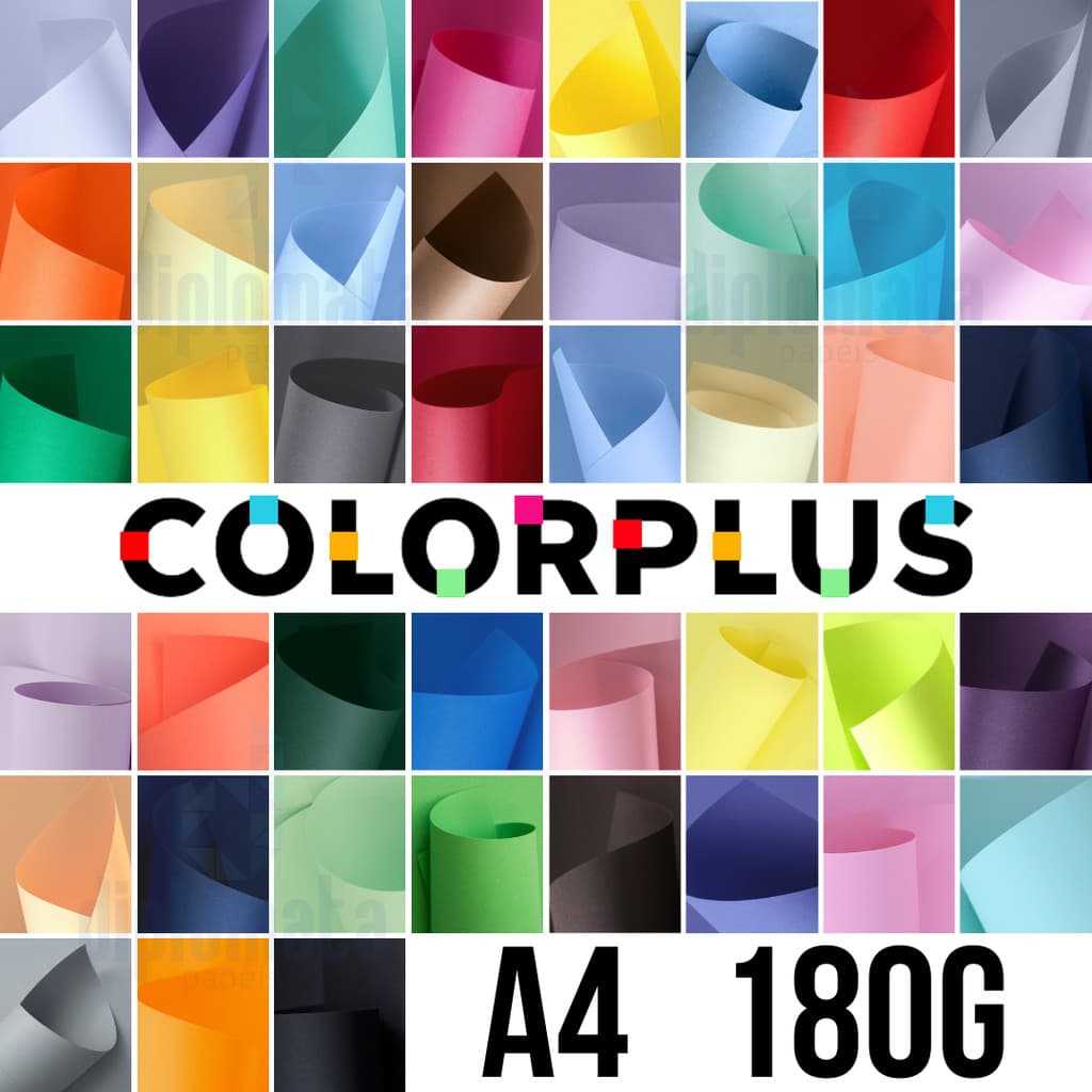 Papel Color Plus 180g (18 Fls A4) Original Colorido na Massa! E mais: Sensation Fluo Candy Neon CardPlus Blendpaper